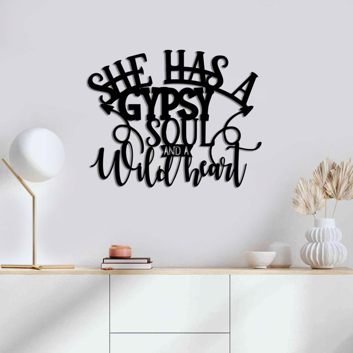 Wallity Gypsy Soul Escultura de Pared Negra Wallity Gypsy Soul Escultura de Pared Negra
